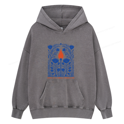 Pagewings Hope Is A Small Rebellion Unisex Washed Hoodie