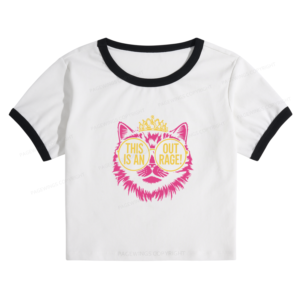 Pagewings Sci-Fi Lover Baby Tee Cropped Ringer T-Shirt