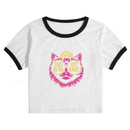 Pagewings Sci-Fi Lover Baby Tee Cropped Ringer T-Shirt