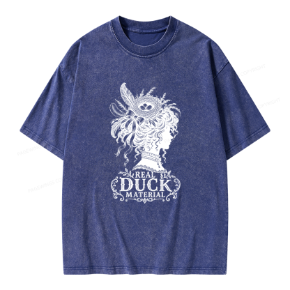 Pagewings Real Duck Material  Bookish Unisex Washed T-shirt