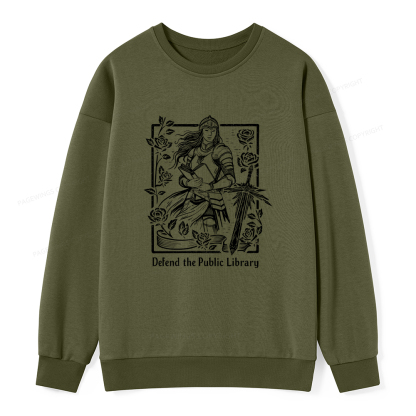 Pagewings Defend The Public Library Unisex Classic Sweatshirt