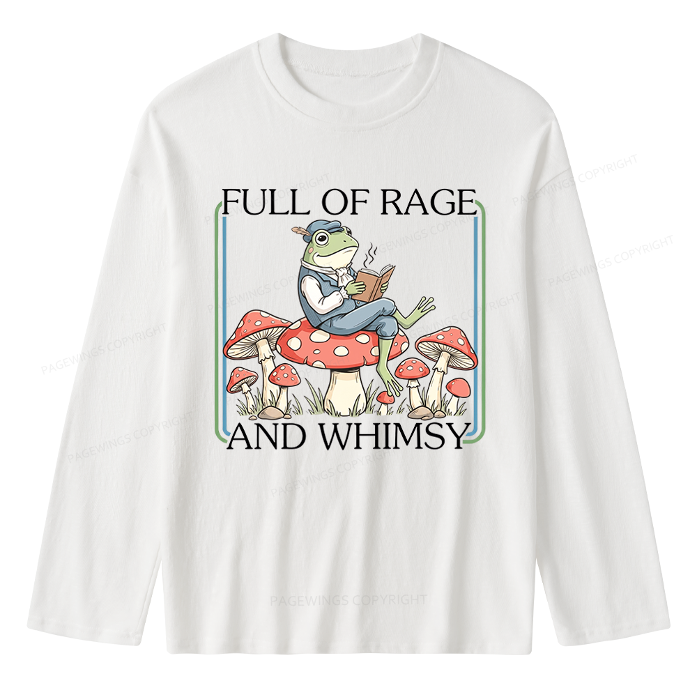 Pagewings Full Of Rage and Whimsy Unisex Lightweight Long Sleeve T-Shirt