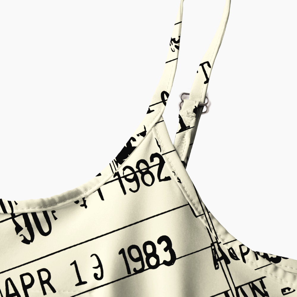 Pagewings The Library Is Open Printed Spaghetti Strap Midi Sundress
