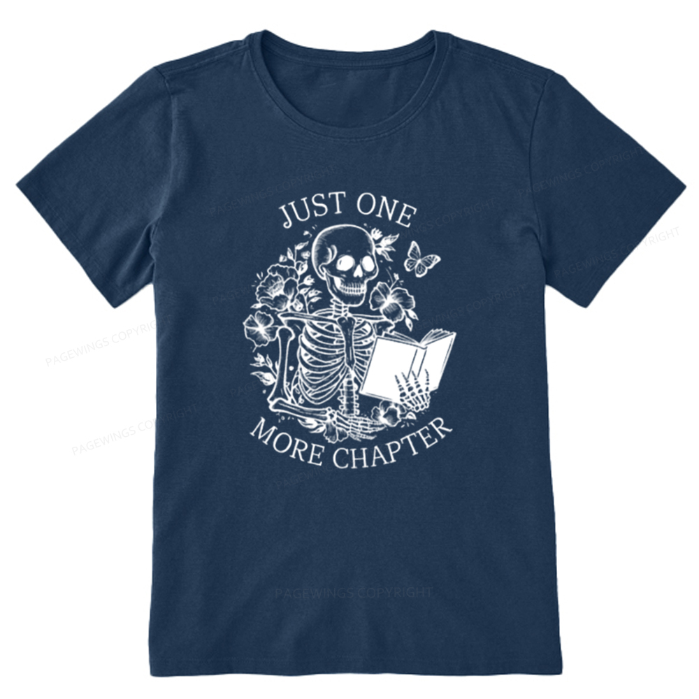 Pagewings One More Chapter Skeleton Unisex Tee Unisex Classic T-shirt