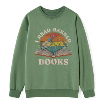 Pagewings I Read Banned Books Unisex Classic Sweatshirt