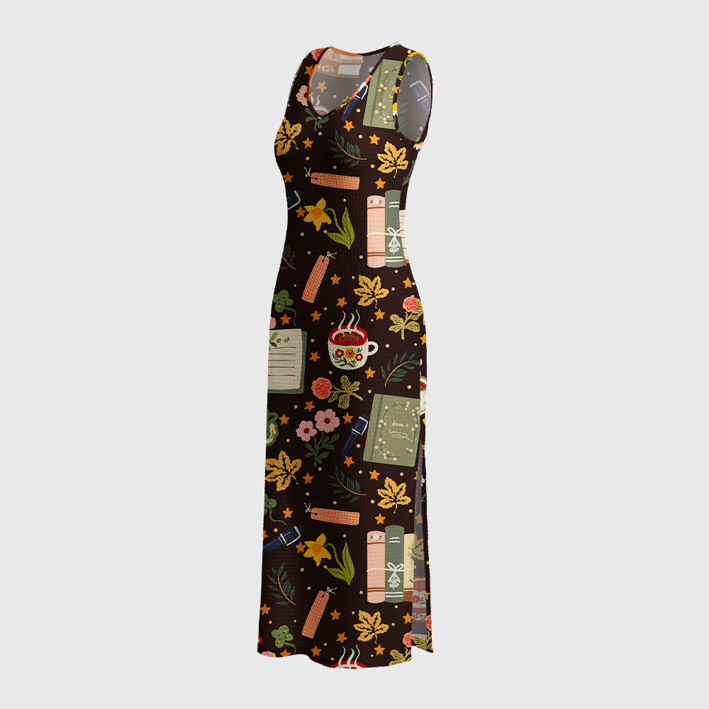 Pagewings Read Book Crochet Maxi Dress