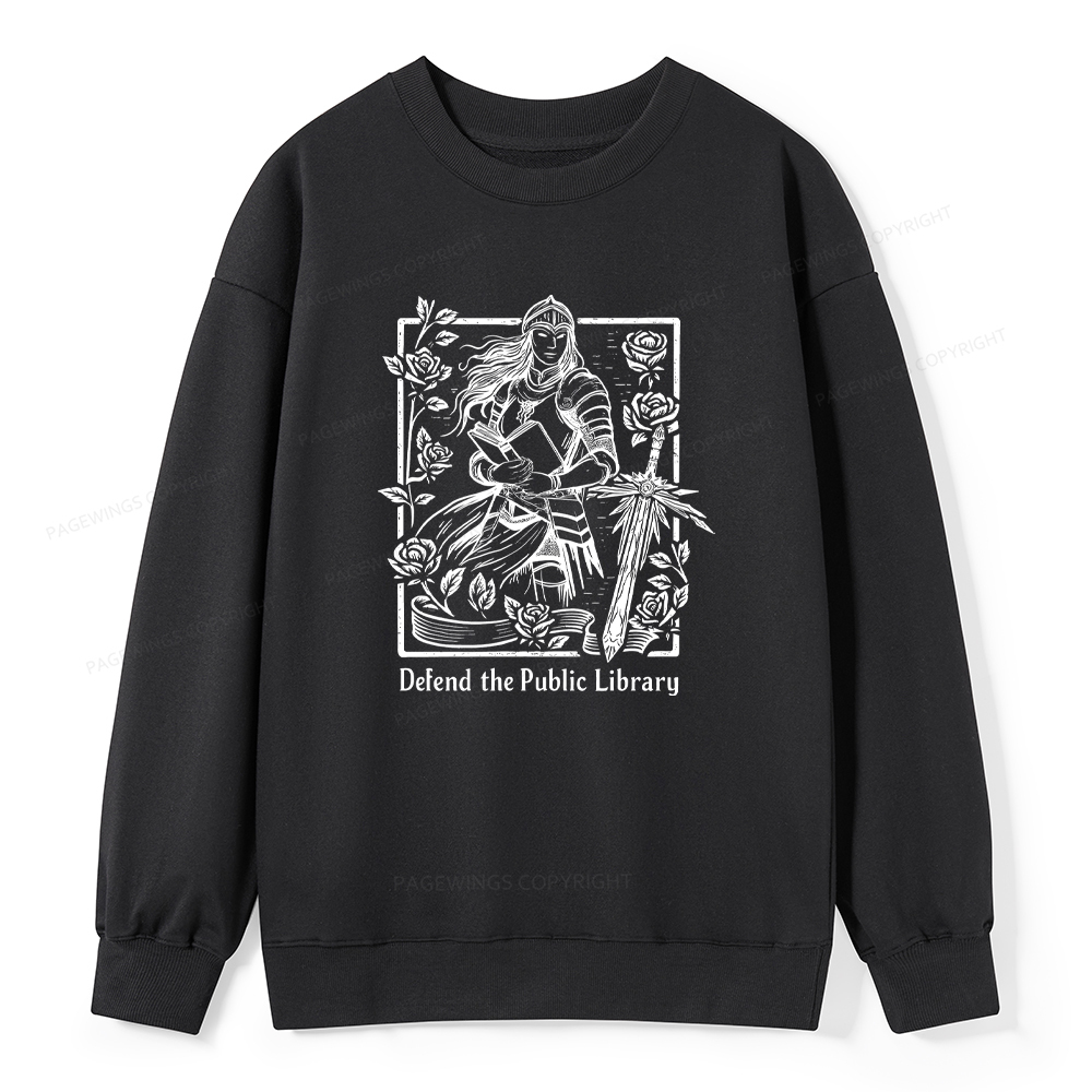 Pagewings Defend The Public Library Unisex Classic Sweatshirt