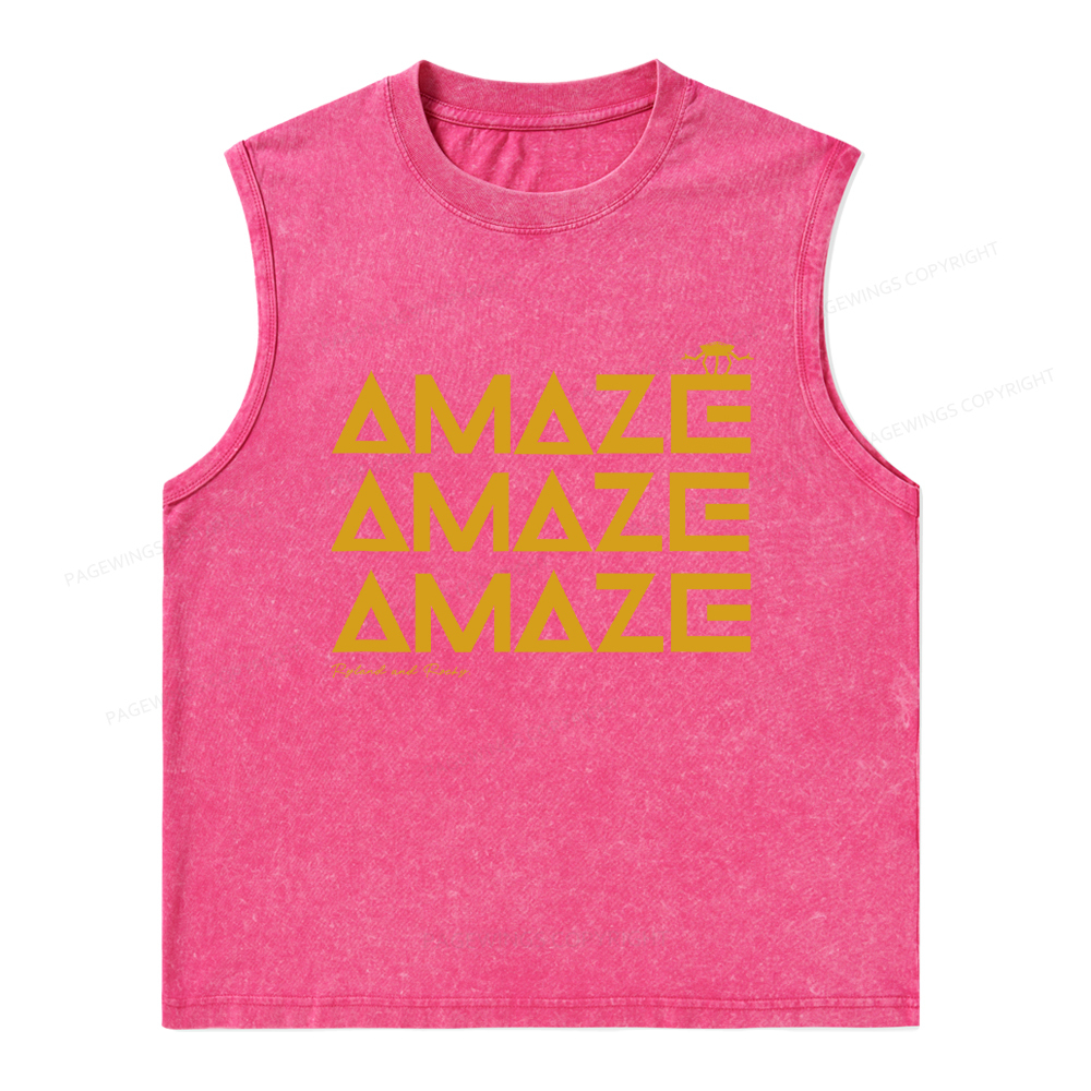 Pagewings Amaze Unisex Washed Tank Top