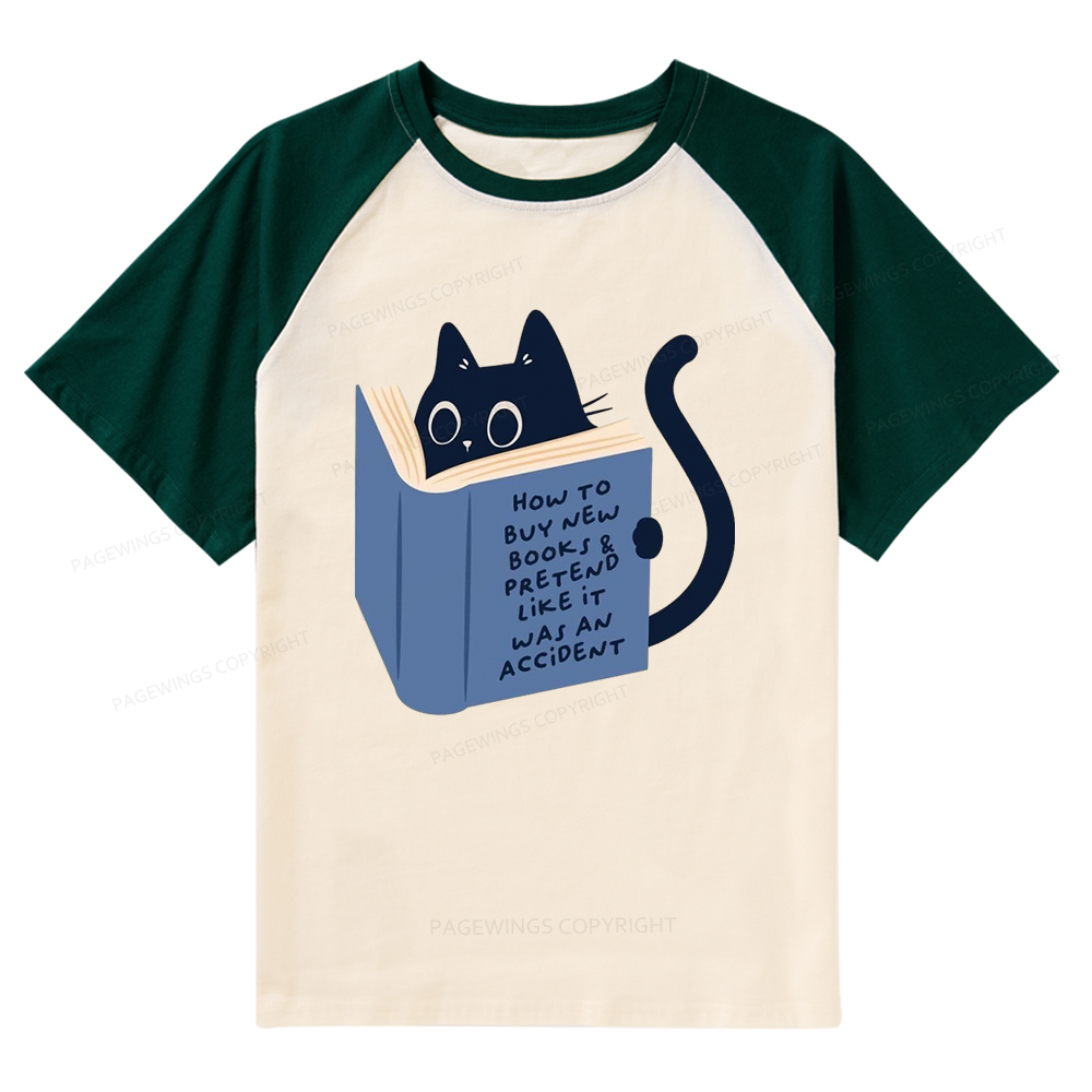 Pagewings How To Buy New Books Raglan T-shirt
