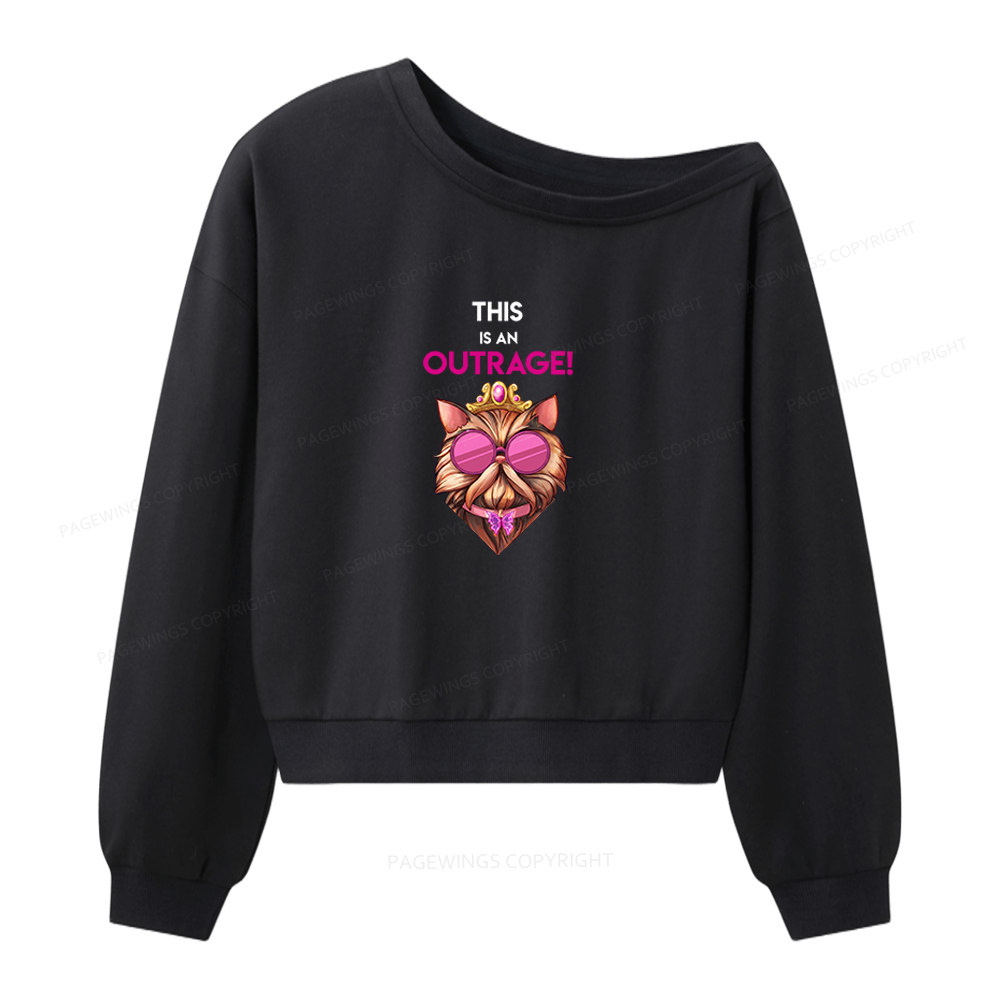 Pagewing Sci Fi Books Lover Women Off Shoulder Sweatshirt