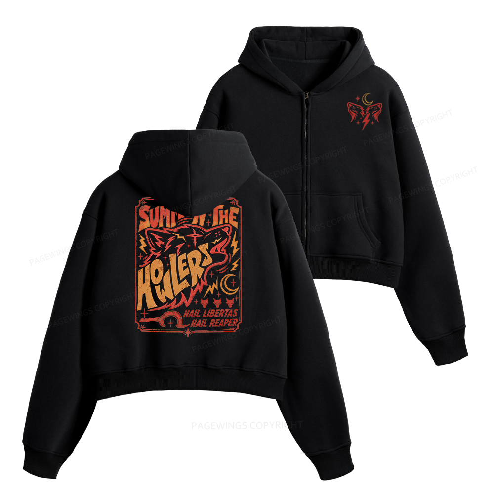 Pagewings Sci Fi Bookish Fleece Zip-Up Hoodie