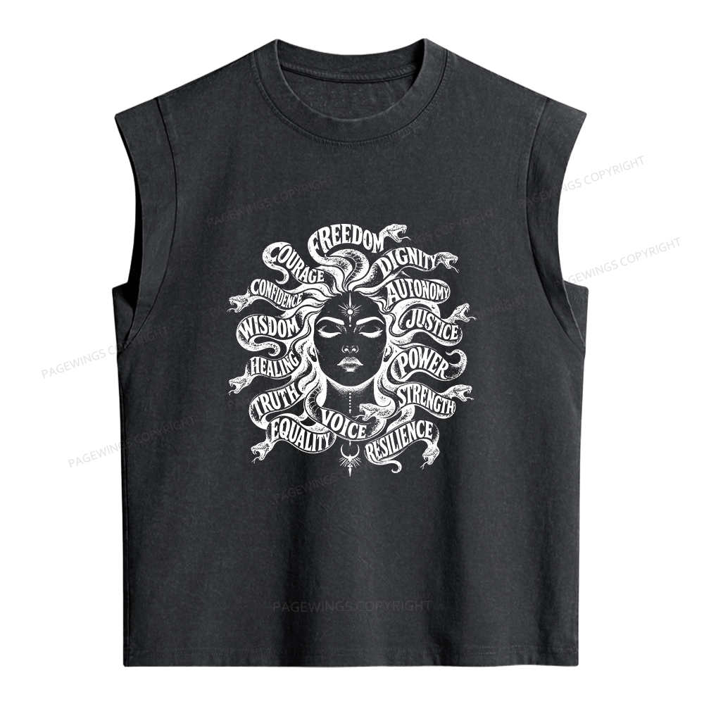 Pagewings Freedom Women's Washed Tank Top