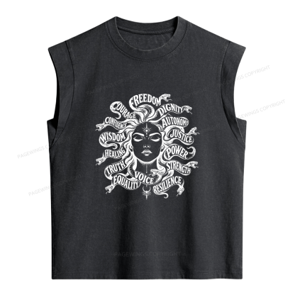 Pagewings Freedom Women's Washed Tank Top