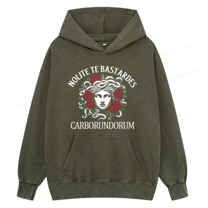 Pagewings Don't Let The Bastards Grind You Down Unisex Washed Hoodie