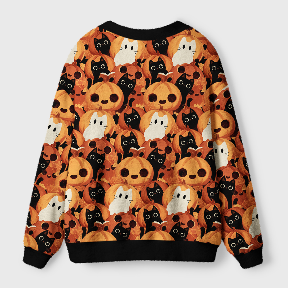 Pagewings Ghosts Love Reading Light Knit Unisex Cardigan Sweaters