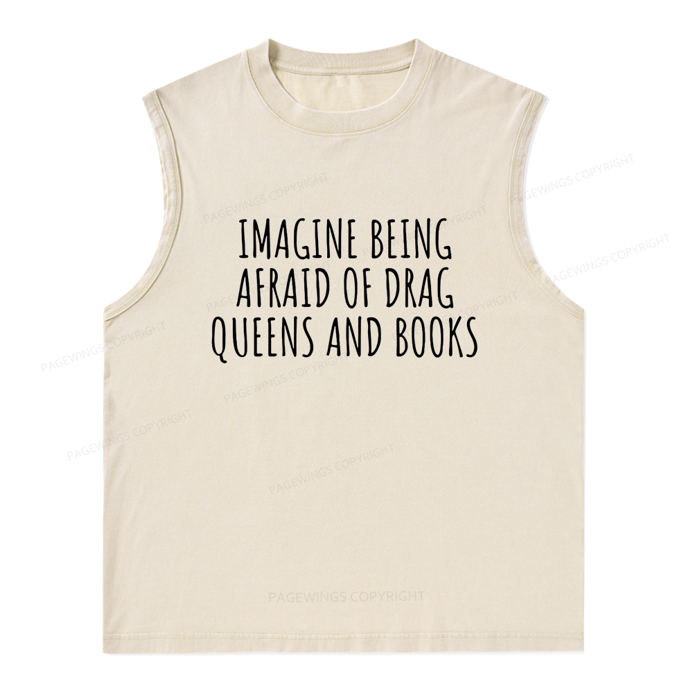 Pagewings Funny Liberal Shirt Unisex Washed Tank Top
