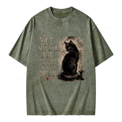 Pagewings Yet Mad I Am Not Unisex Washed T-shirt