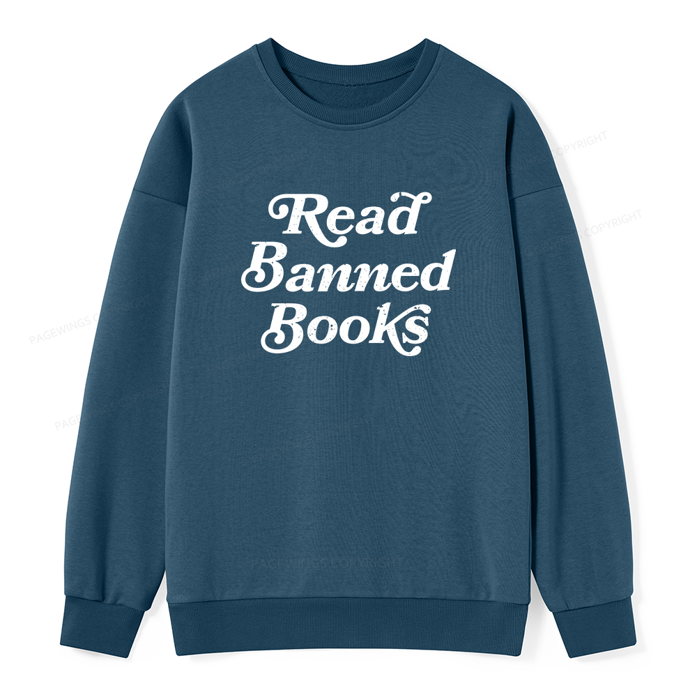 Pagewings Read Banned Books Unisex Classic Sweatshirt