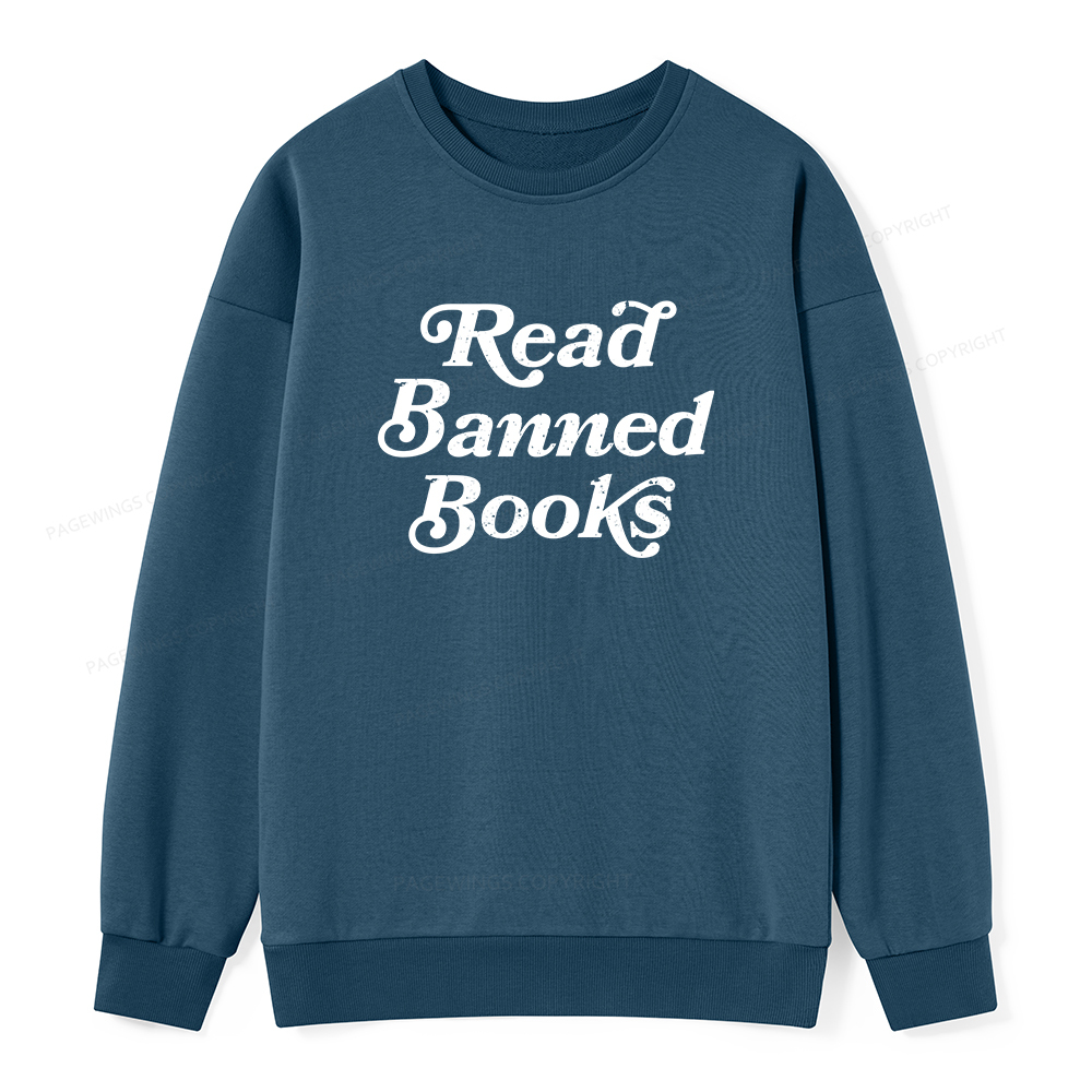 Pagewings Read Banned Books Unisex Classic Sweatshirt