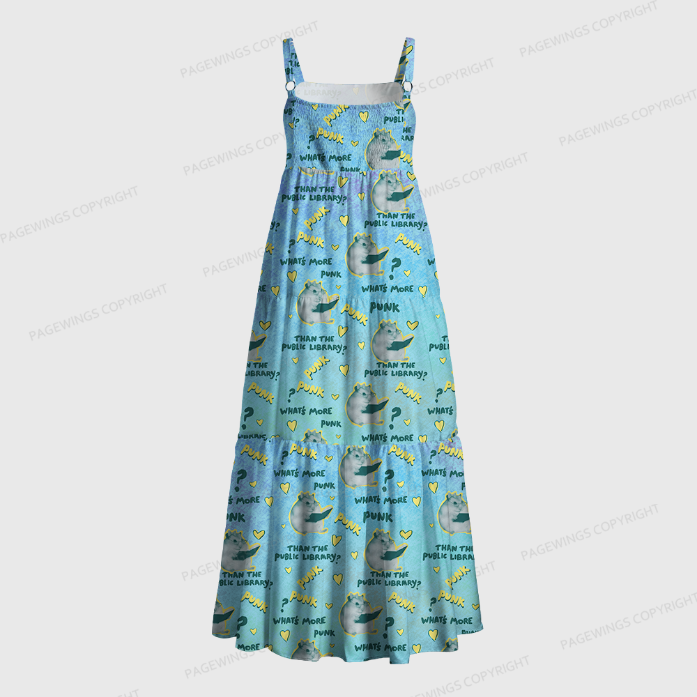 Pagewings More Punk Than The Public Library Maxi Dress