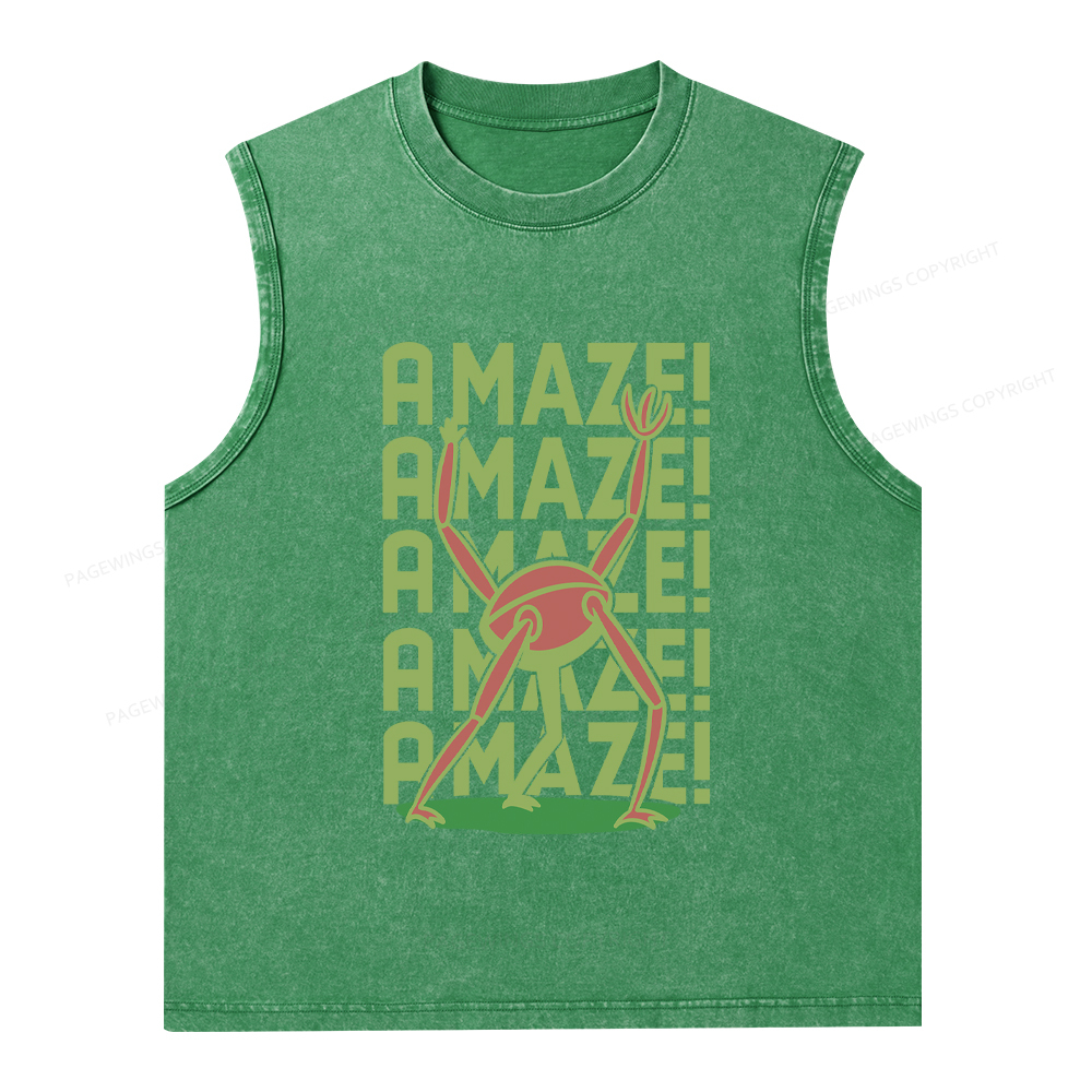 Pagewings Rocky Amaze Unisex Washed Tank Top