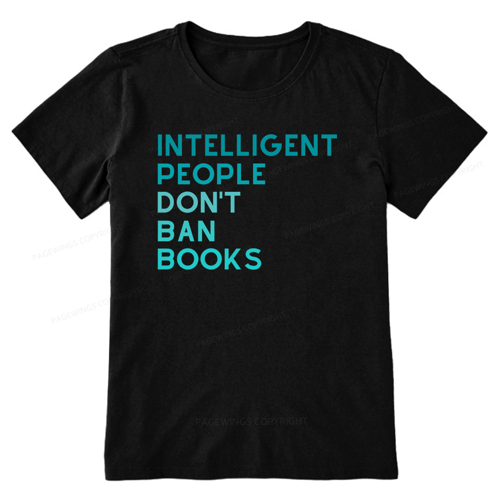 Pagewings Intelligent People Don't Ban Books Unisex Classic T-shirt