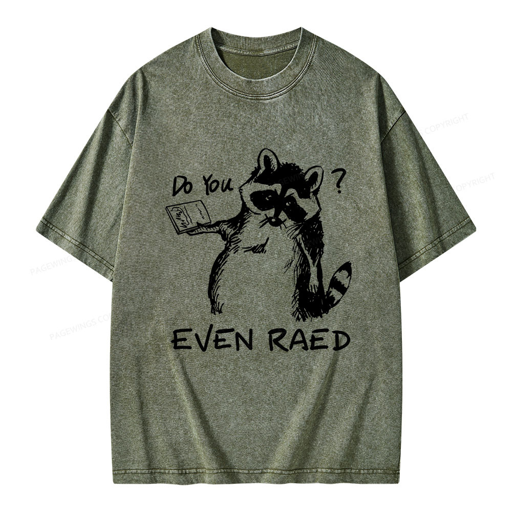 Pagewings Do You Even Read Unisex Washed T-shirt
