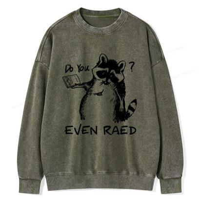 Pagewings Do You Even Read Unisex Washed Sweatshirt