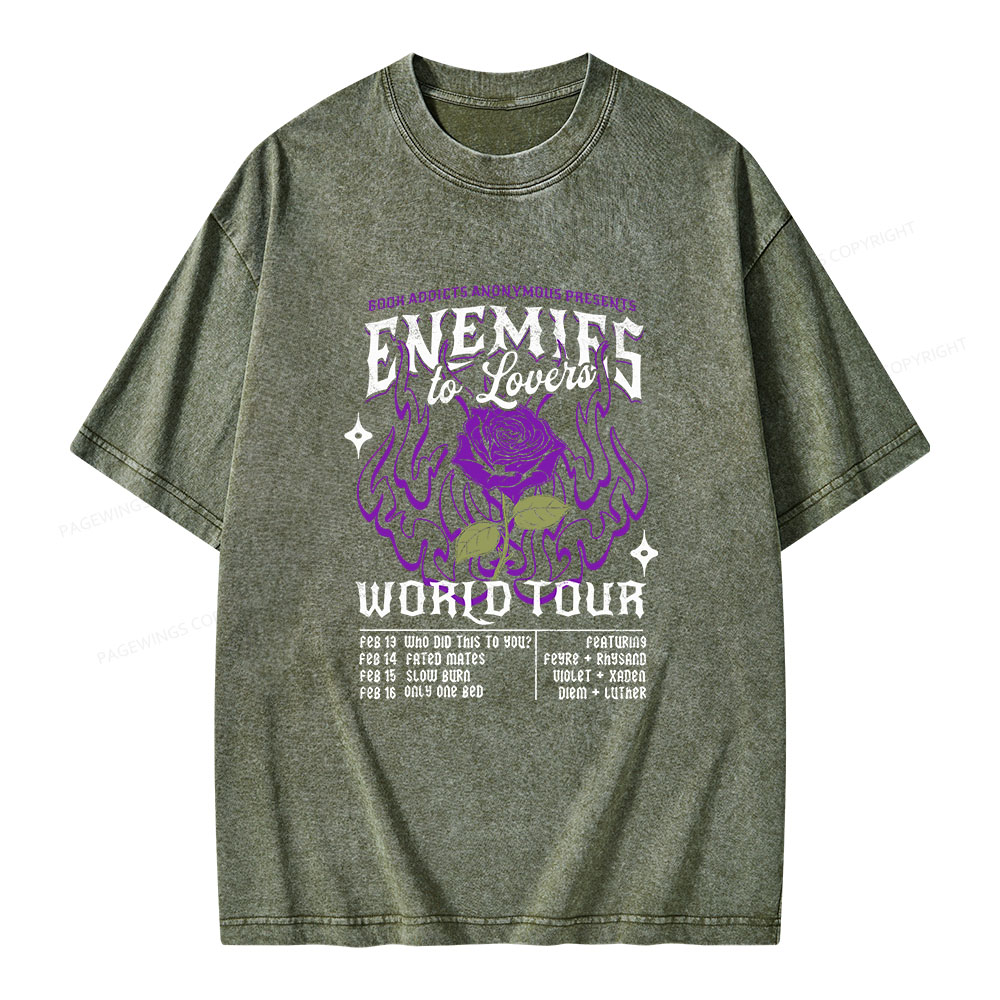 Pagewings Enemies To Lovers Comfort Colors Unisex Washed T-shirt