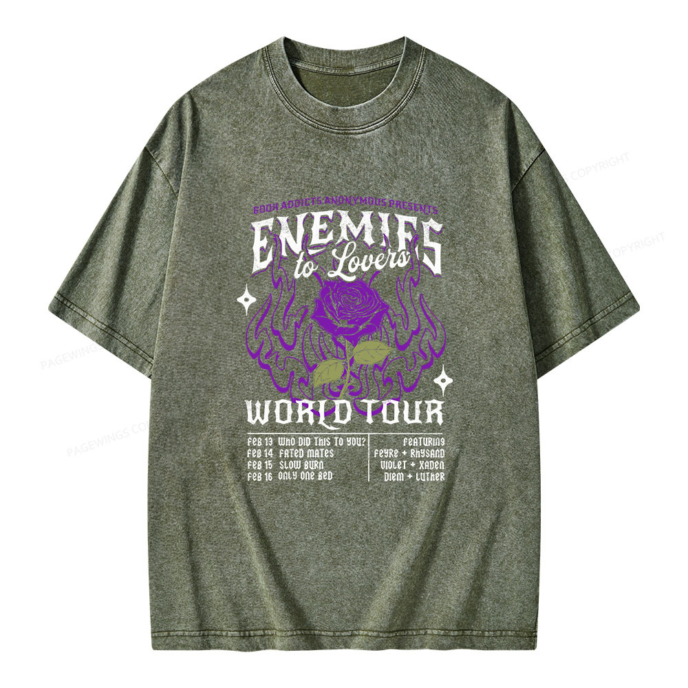 Pagewings Enemies To Lovers Comfort Colors Unisex Washed T-shirt