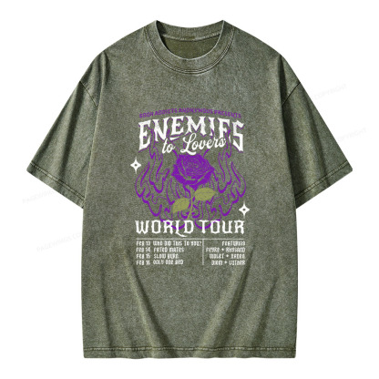 Pagewings Enemies To Lovers Comfort Colors Unisex Washed T-shirt