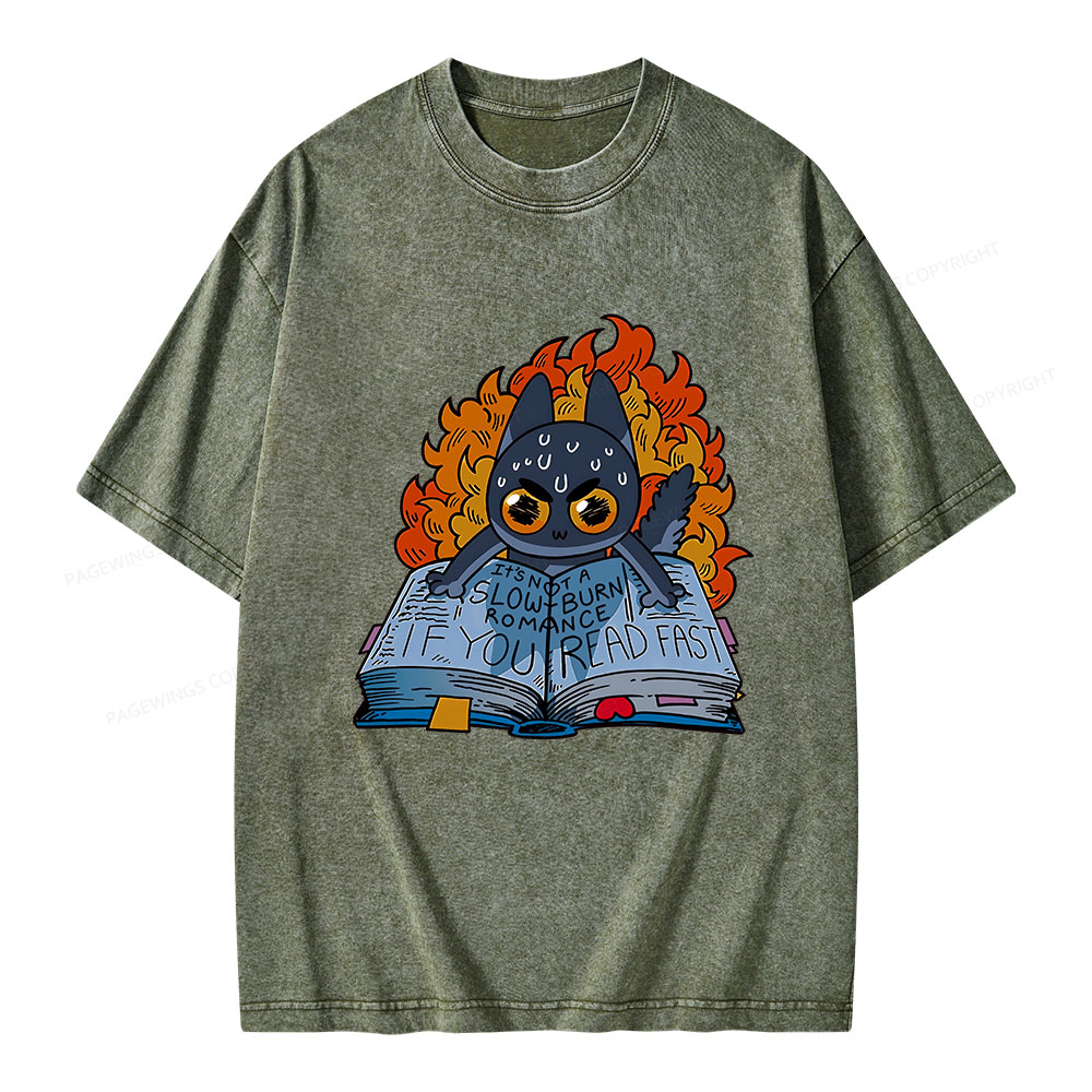 Pagewings If You Read Fast Unisex Washed T-shirt