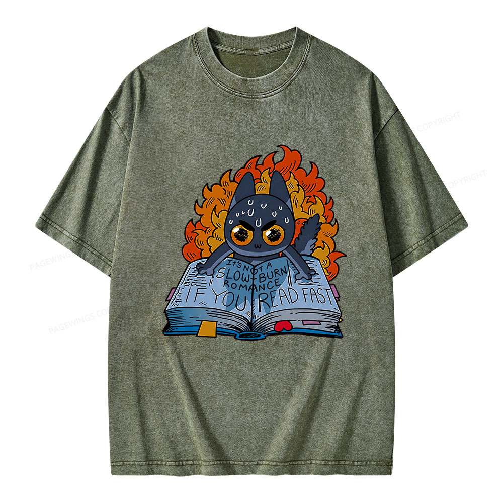 Pagewings If You Read Fast Unisex Washed T-shirt