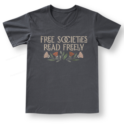 Pagewings Read Freely V-neck T-shirt