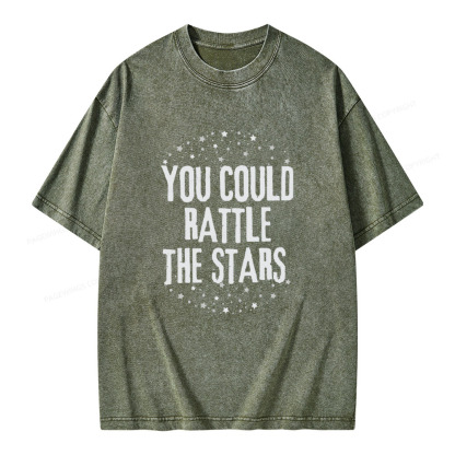 Pagewings You Could Rattle the Stars Unisex Washed T-shirt