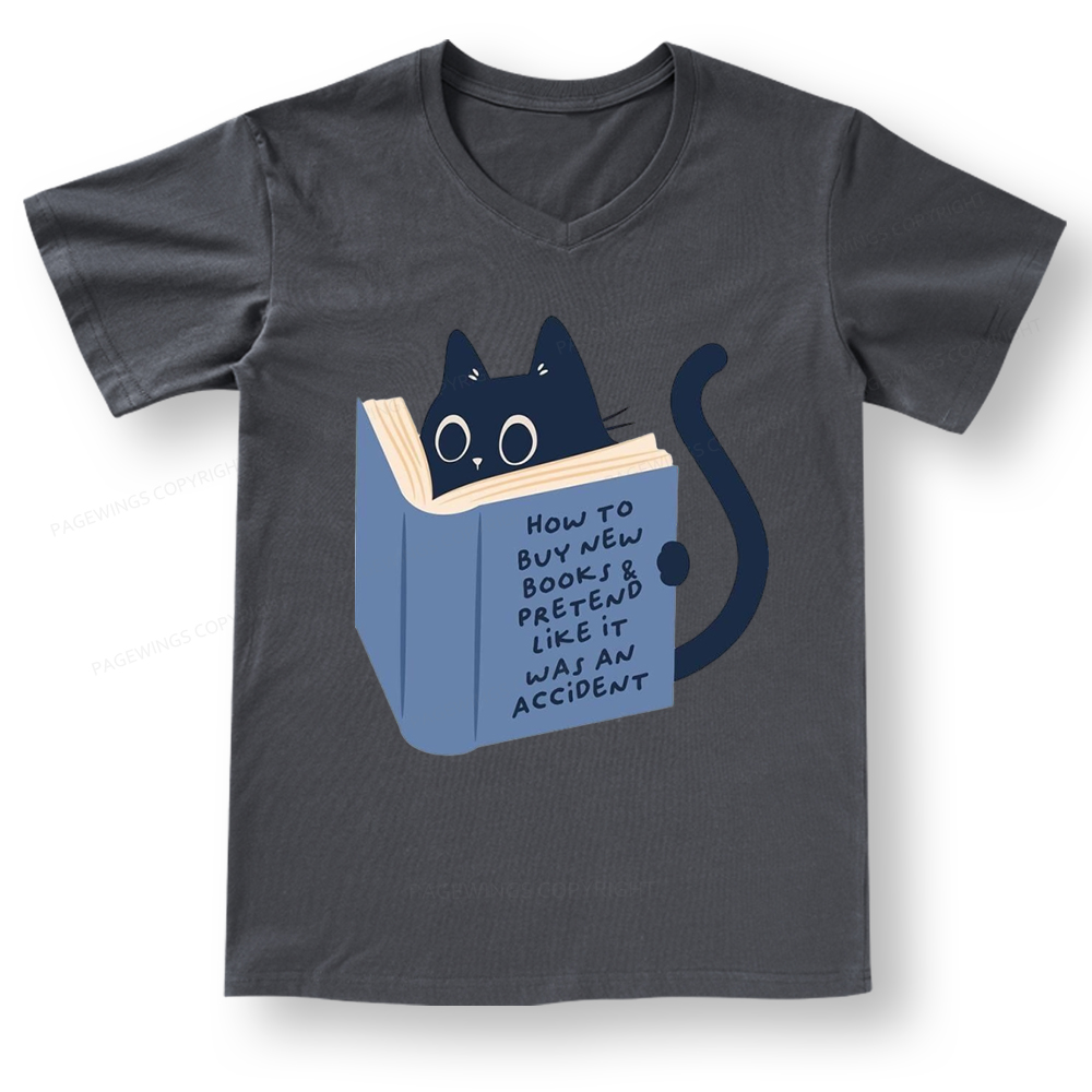 Pagewings How To Buy New Books V-neck T-shirt