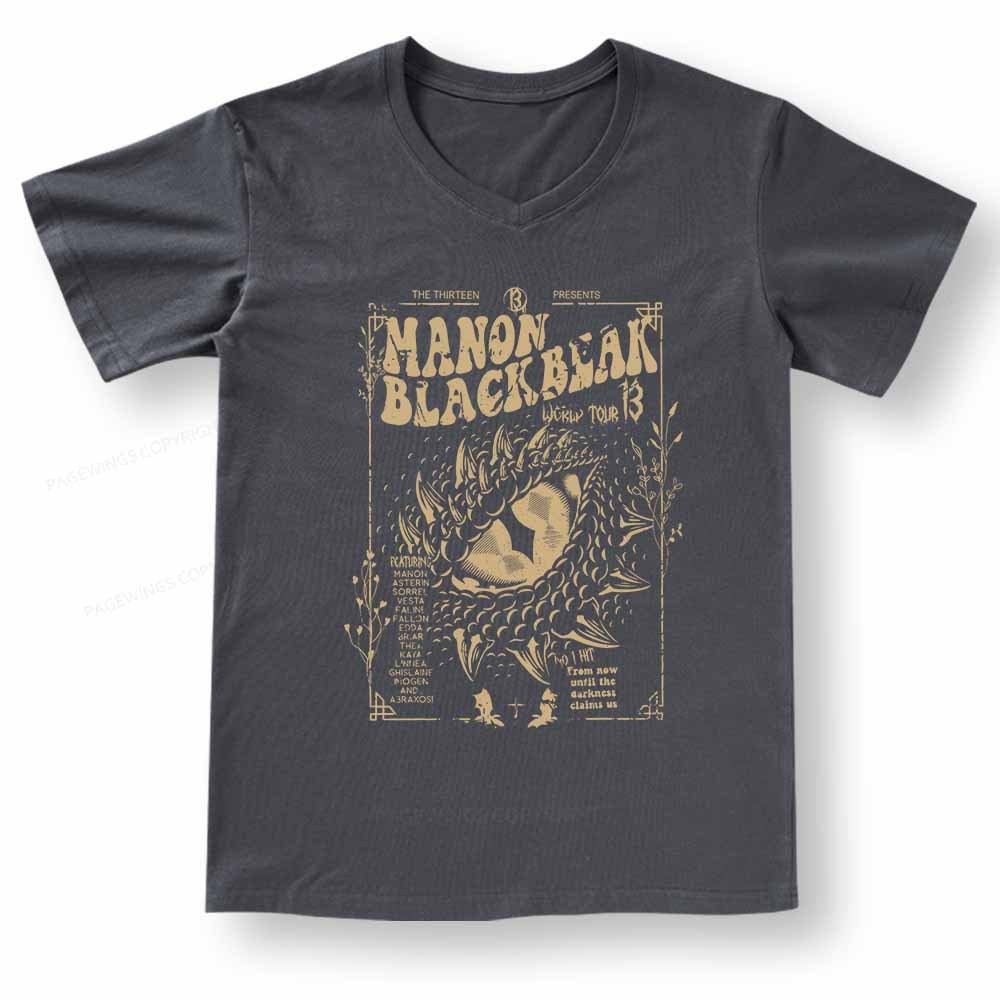Pagewings ACOTAR Crescent City Rhysand V-neck T-shirt