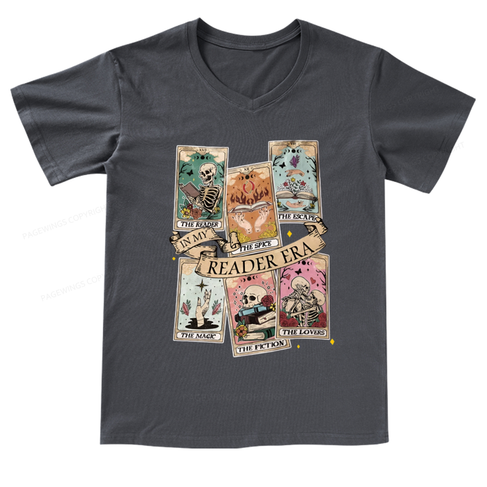 Pagewings Book Lover Gift, Bookish Gift V-neck T-shirt
