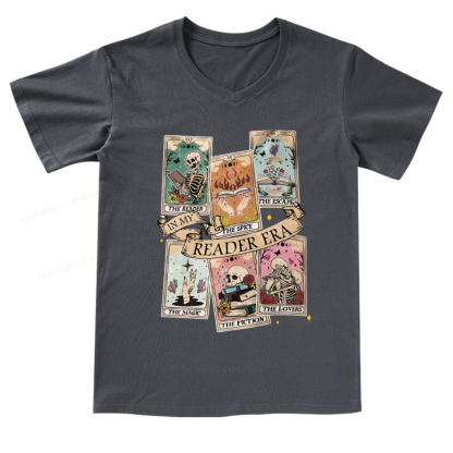 Pagewings Book Lover Gift, Bookish Gift V-neck T-shirt 