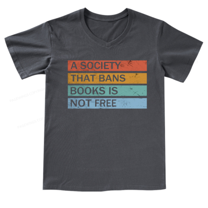 Pagewings Banned Books V-neck T-shirt