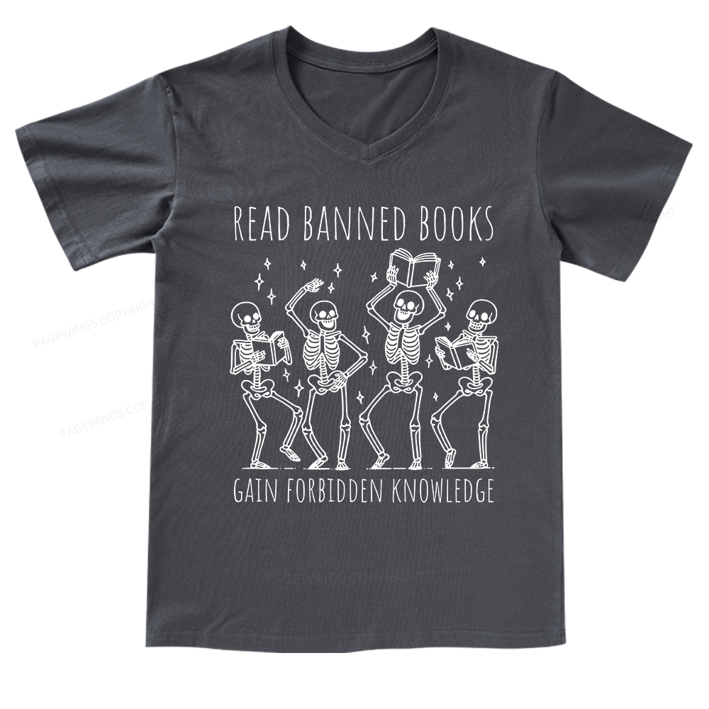 Pagewings Reading Books Tee Book Lover V-neck T-shirt