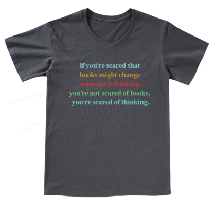 Pagewings Censorship Social Justice V-neck T-shirt 