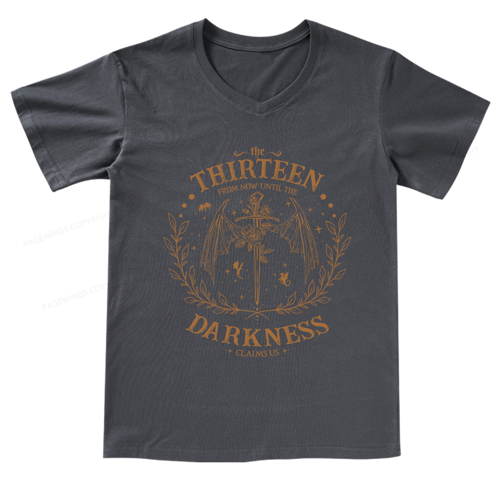 Pagewings The Thirteen Throne Of Glass V-neck T-shirt
