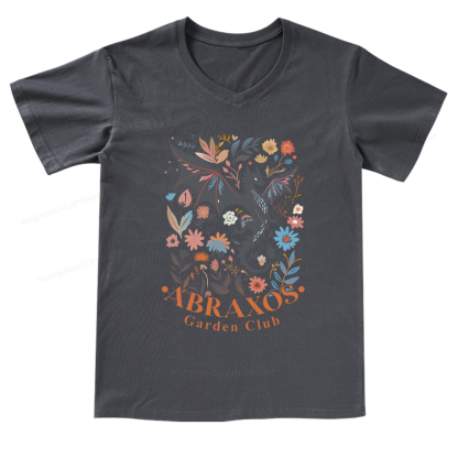 Pagewings Abraxos Flower V-neck T-shirt