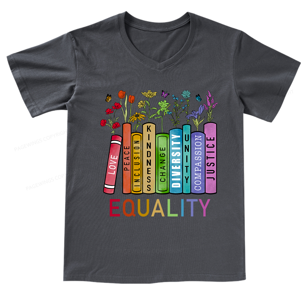 Pagewings Equal Rights Shirt V-neck T-shirt