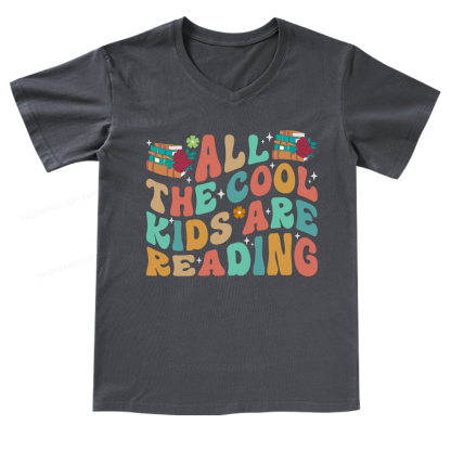 Pagewings All The Cool Kids Are Reading V-neck T-shirt