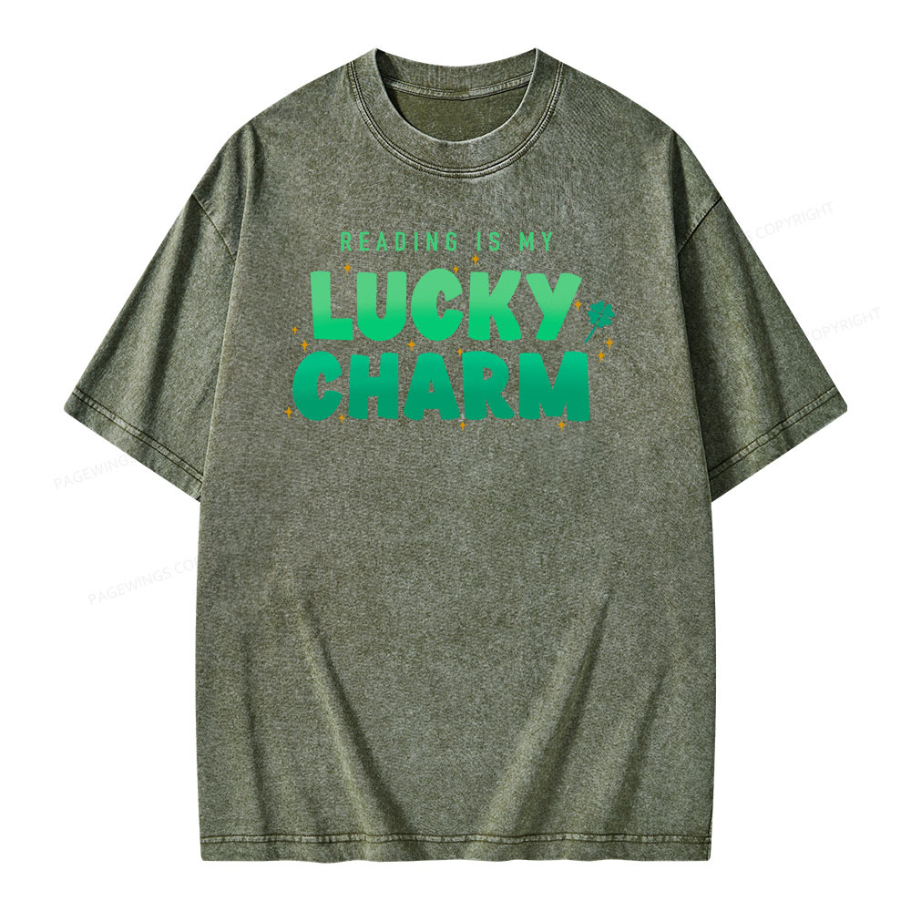 Pagewings Lucky Charm Shirt Unisex Washed T-shirt
