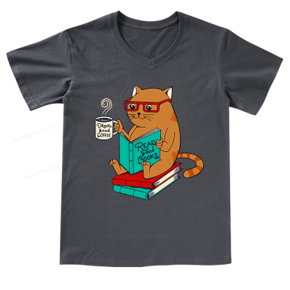 Pagewings Read Good Books T-Shirt V-neck T-shirt
