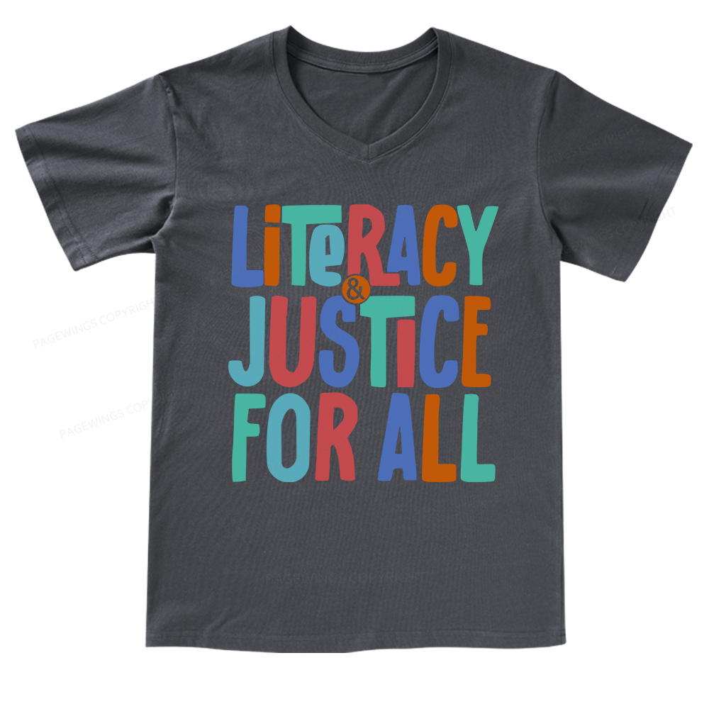 Pagewings Reading Shirt, Book Club Shirt V-neck T-shirt