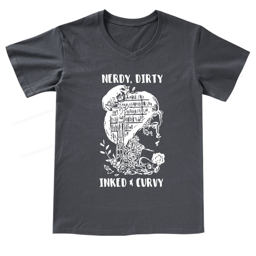 Pagewings A Well Read Woman Is A Dangerous Creature Shirt V-neck T-shirt